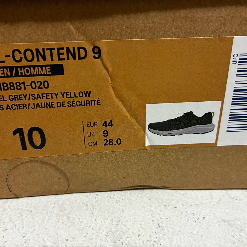 ASICS Mens new Grey/Neon Green - Picture 9 of 10